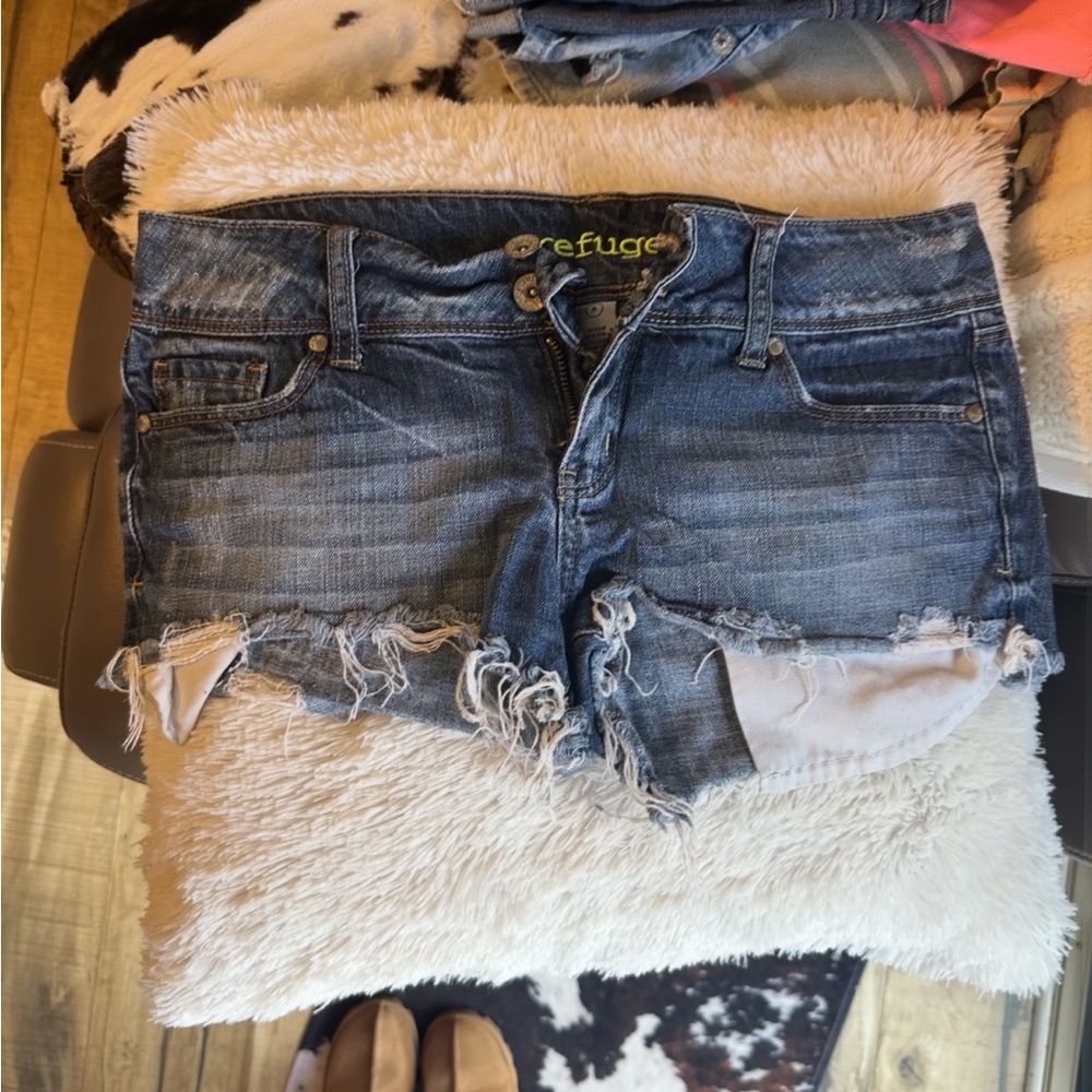 Refuge Blue Denim Shorts